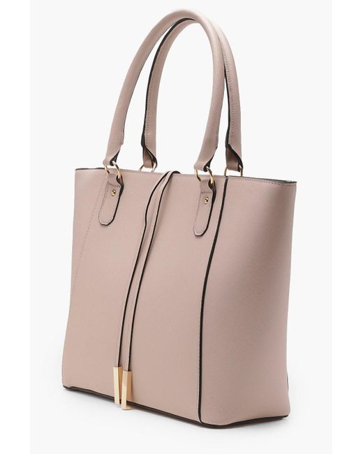 structured crosshatch tote bag