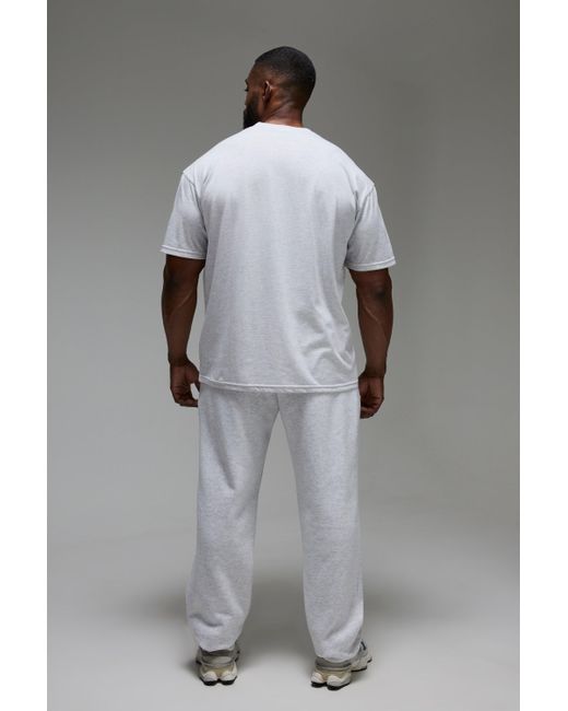 BoohooMAN Man Active Oversize Gym Basic T-Shirt in Gray für Herren