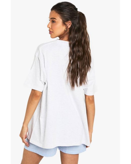 Boohoo White Basic Oversized T-Shirt