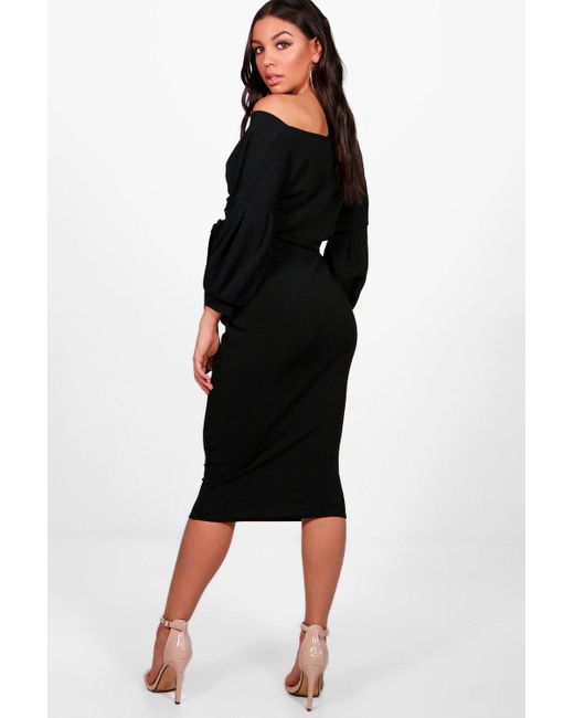 maternity wrap midi dress