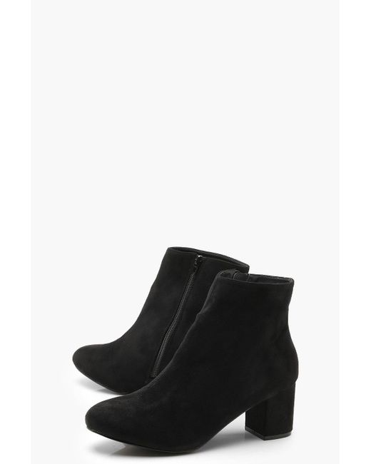 low heeled shoe boots