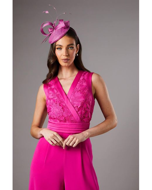 Coast Pink Lace Top Jumpsuit