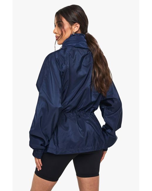 DSGN Studio Blue Cinched Waist Track Jacket