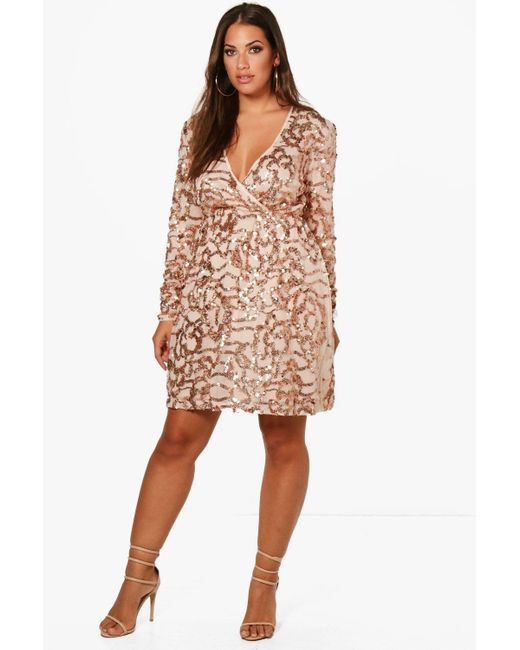 boohoo plus dresses