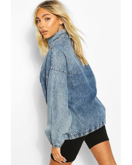 denim pullover women's