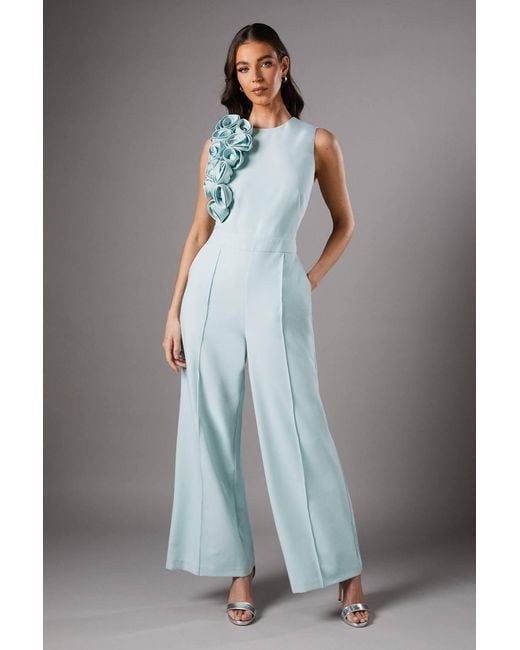 Coast Gray 3D Cascade Jumpsuit
