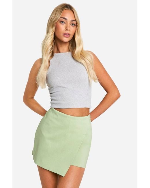 Boohoo Green Sage Skort