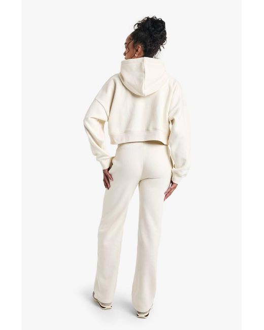 Boohoo Natural Ath Archive Script Straight Leg Jogger