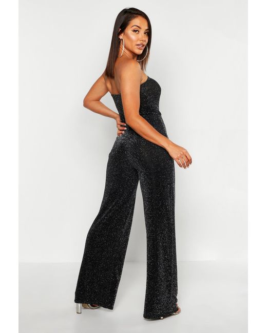 boohoo strapless jumpsuit