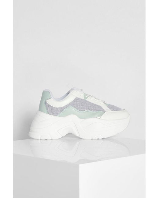 boohoo platform sneakers