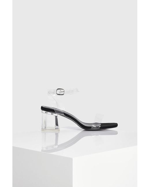 clear heels wide width