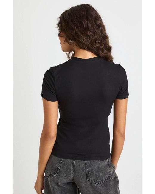 Boohoo Black Ribbed Built