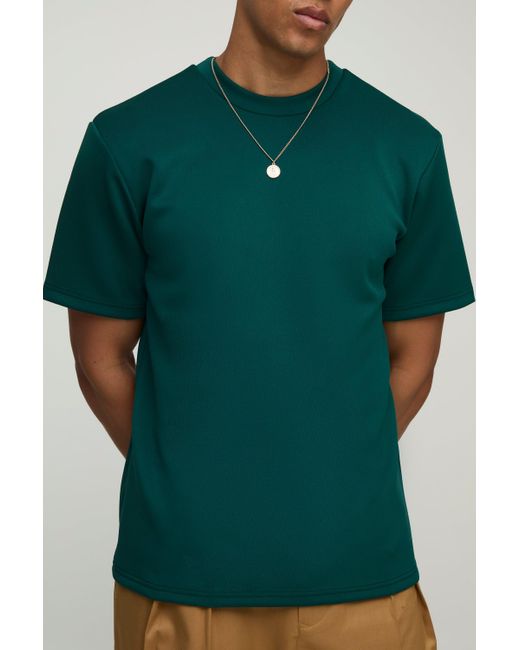Camiseta Regular De Scuba Boohoo de color Green