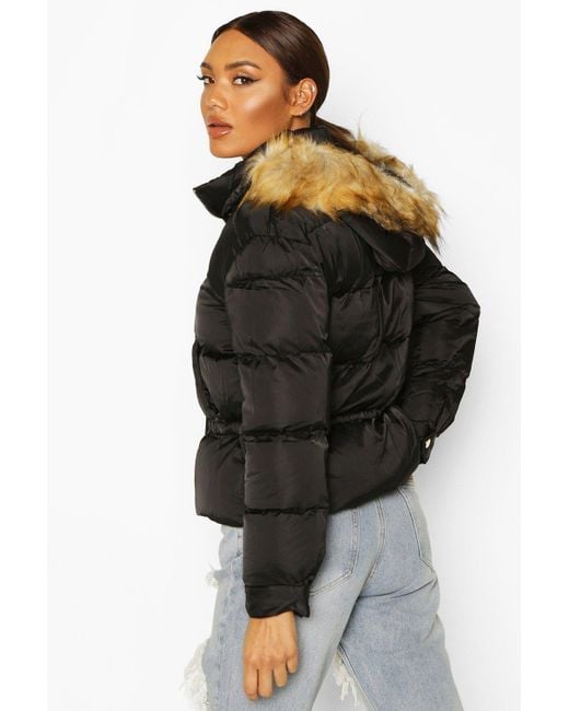 black matte puffer jacket