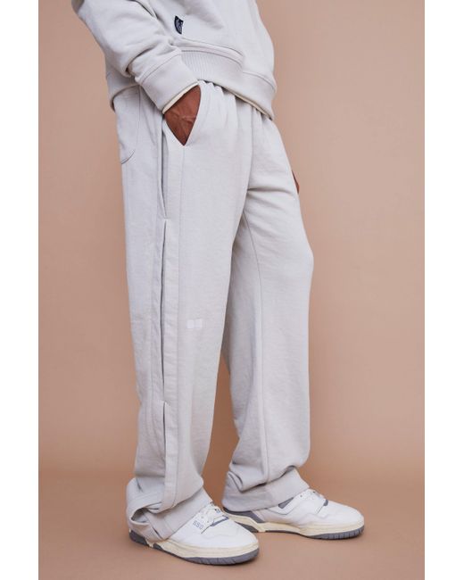 Boohoo Blue Relaxed Fit Side Pleat Heavyweight Jogger