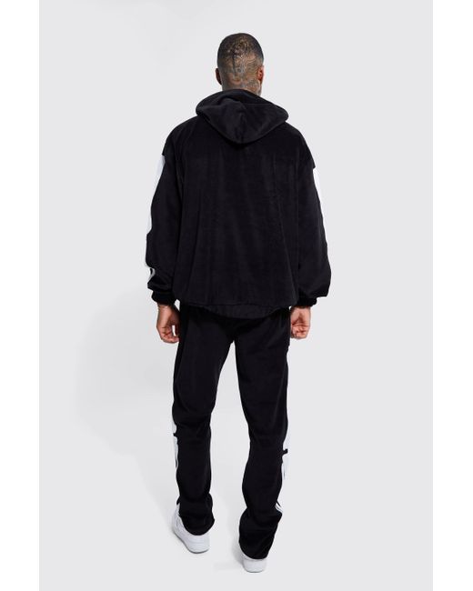 oversized velour tracksuit