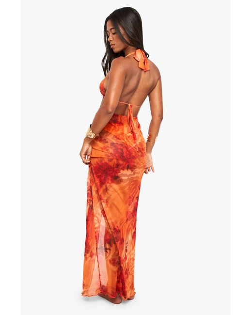 chinese dress ladies Shop the Celaena Maxi Dress - Orange main image 1