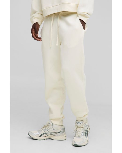 Boohoo White Basic Regular Fit Jogger
