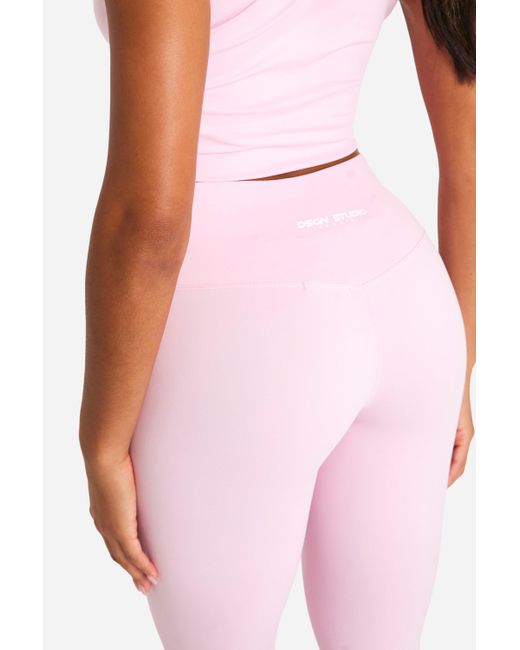 Leggings De Tiro Alto Súper Suaves Dsgn Studio Boohoo de color Pink