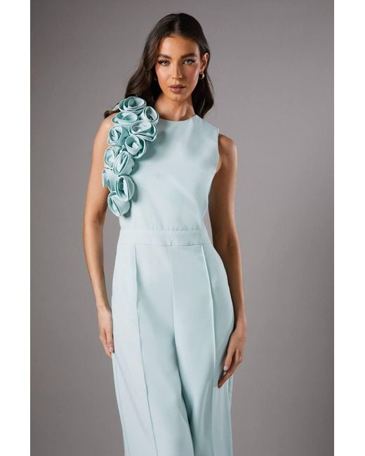 Coast Gray 3D Cascade Jumpsuit