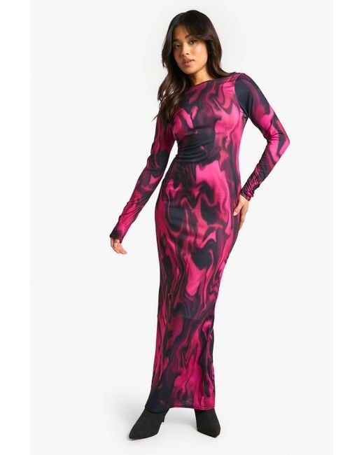boohoo jersey maxi dress boohoo Women's Plus Jersey Knitted Strappy Beach Maxi Dress in Chocolate