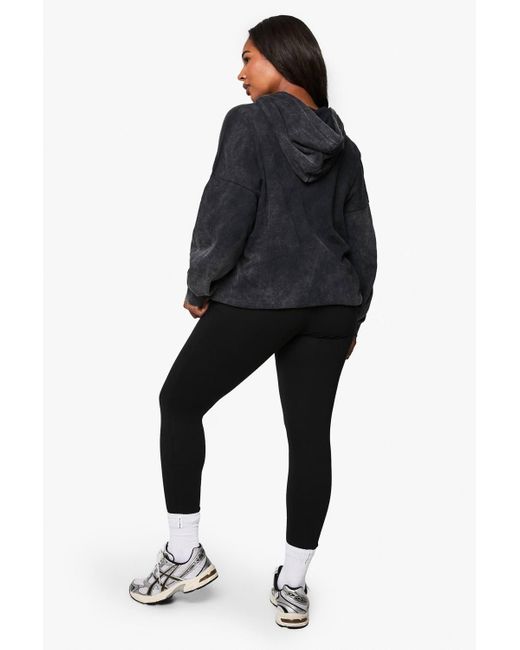 Boohoo Black Basics Plus V Waistband Legging