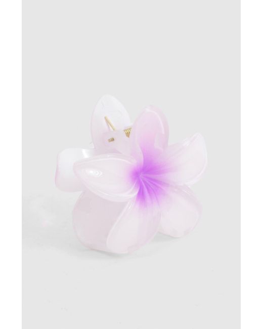 Boohoo White Large Flower Claw Clip