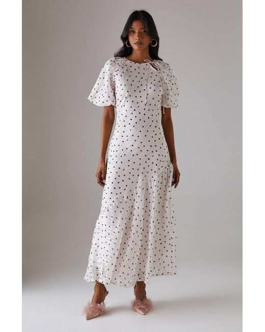aurora misty green twilight blossom embellished midi dress Aurora misty green Twilight Blossom Dress