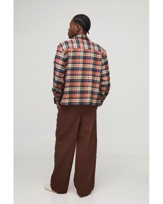 BoohooMAN Lockere Hose mit elastischem Bund in Brown für Herren