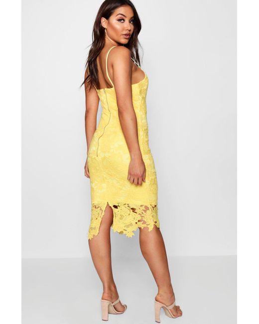 boohoo crochet midi dress