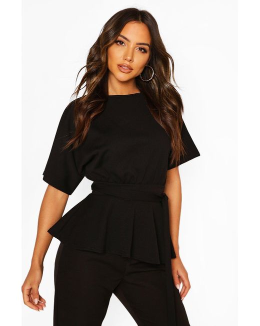 black belted top