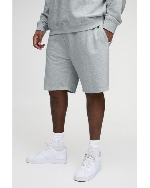 BoohooMAN Plus Basic Shorts in White für Herren