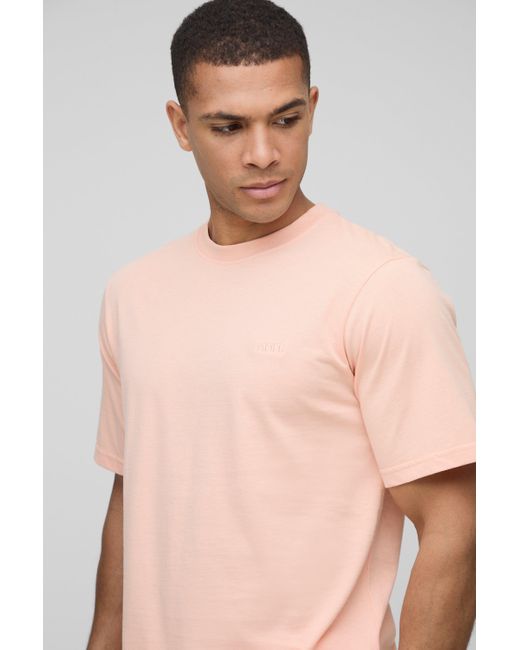 BoohooMAN Man Basic Rundhals T-Shirt in Pink für Herren