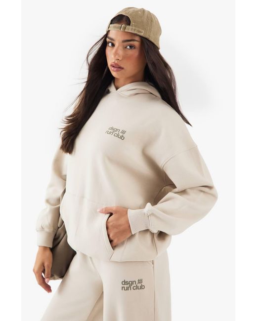 DSGN Studio Natural Run Club Oversized Printed Hoodie