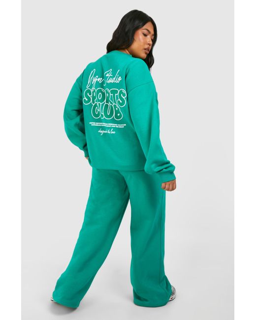 DSGN Studio Green Plus Dsgn Studio Sport Straight Leg Jogger