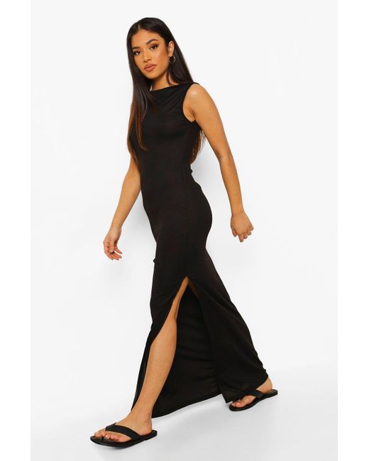 petite side split dress