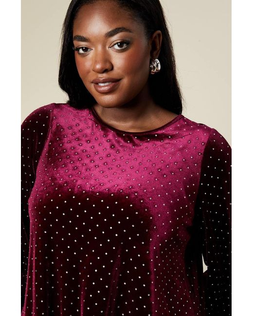 dorothy perkins red dress Red Heart Puff Sleeve Printed Jersey Midi Dress