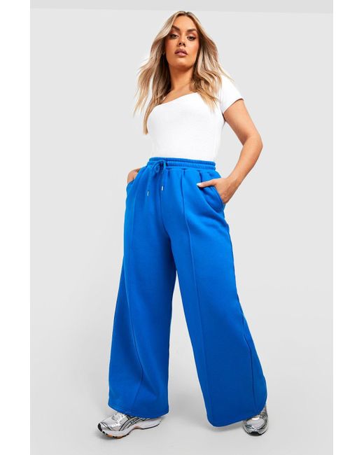 Pantalones Plus Anchos de Boohoo de color Azul Lyst