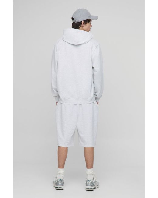 Sudadera Tall Básica Regular Con Capucha Boohoo de color White