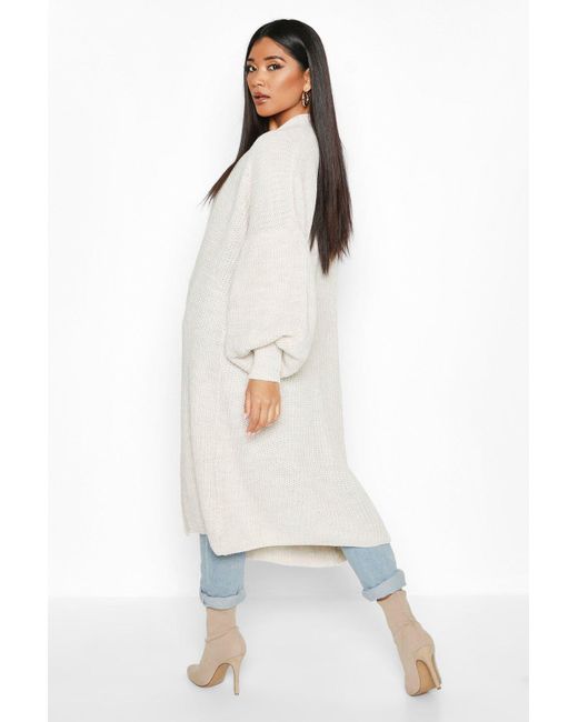 oversized balloon sleeve cardigan