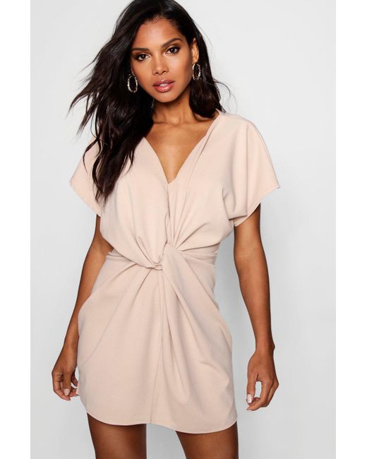 Boohoo Twist Knot Front Detail Bodycon 