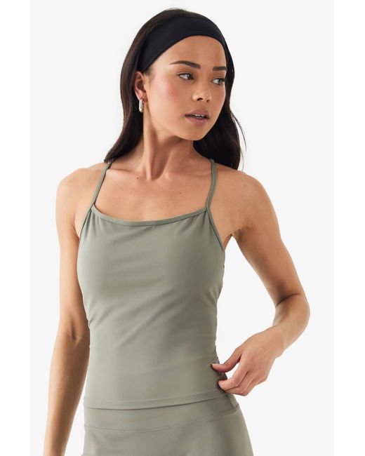 Boohoo Gray Ultra Sculpt Padded Tank