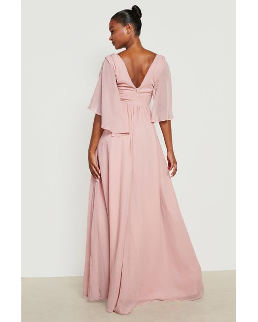 Boohoo Plus Bridesmaid Chiffon Angel 