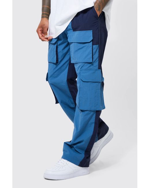 boohoo Men's Relaxed 3D Pocket Cargo Trouser