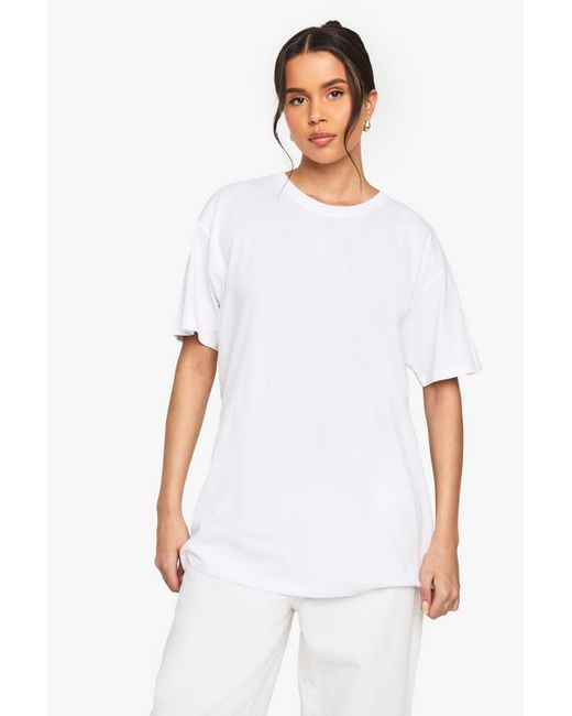 Camiseta Oversize Con Estampado De Gin Tonic Boohoo de color White