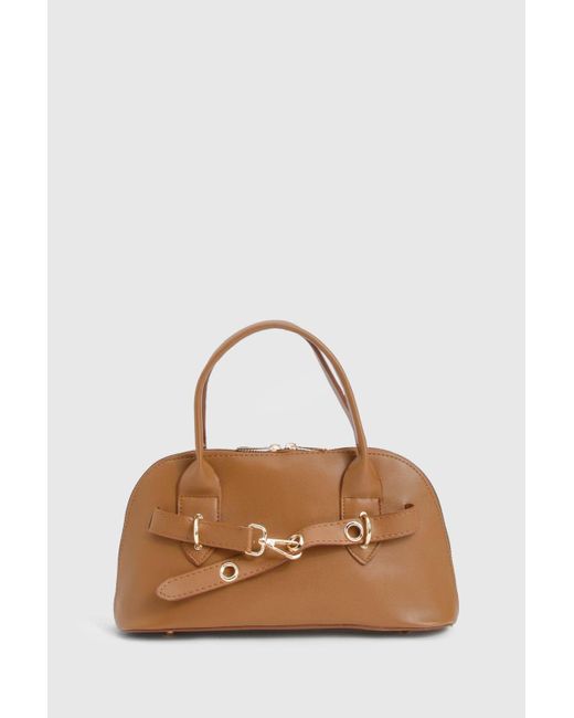 Boohoo Natural Top Handle Grab Bag