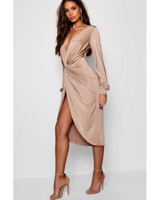 boohoo slinky dress
