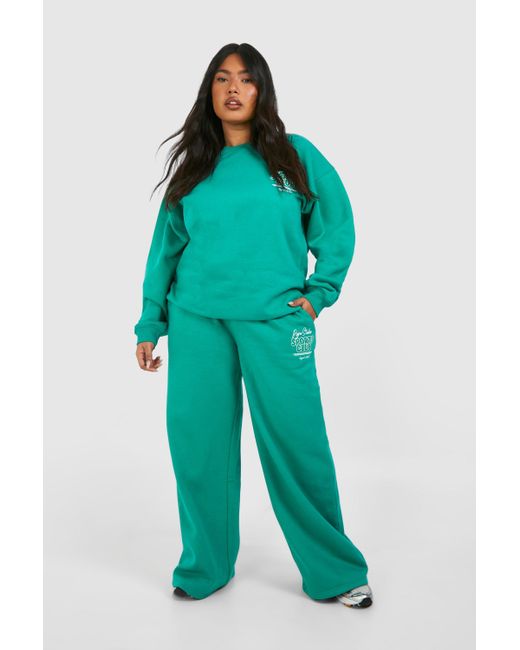 DSGN Studio Green Plus Dsgn Studio Sport Straight Leg Jogger