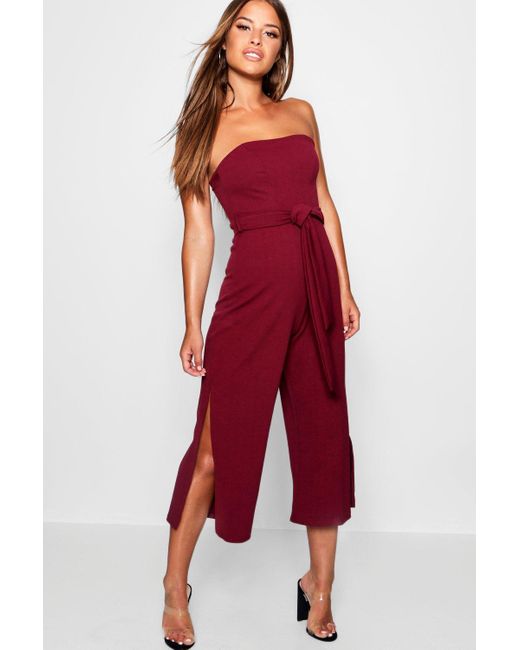 petite bandeau jumpsuit