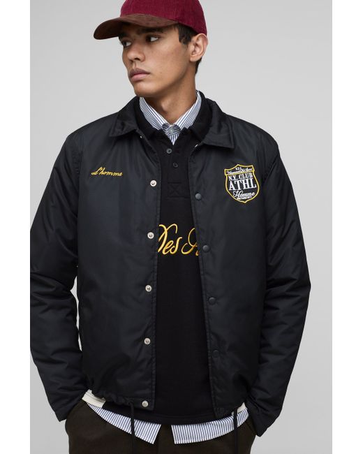 BoohooMAN Gepolsterte Nylon-Jacke in Blue für Herren